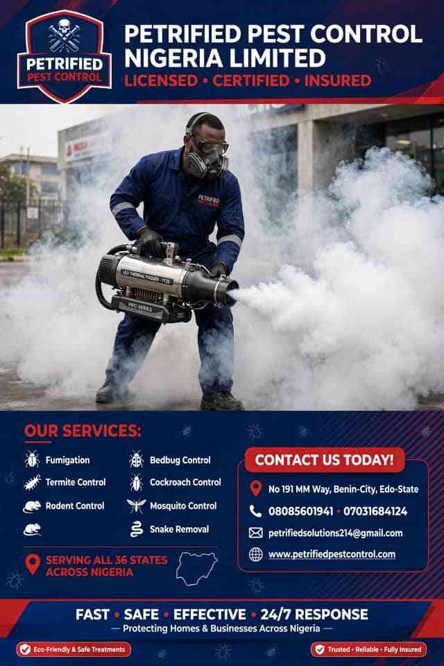 Petrified Pest Contril Nigeria Limited